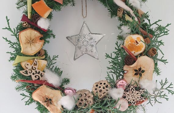 花職人みちが創る　オーダーメイドのクリスマスリース